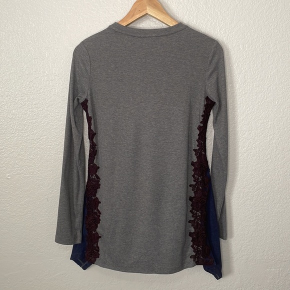 LOGO LOUNGE Mixed Material Top | XXS - Picture 6 of 8